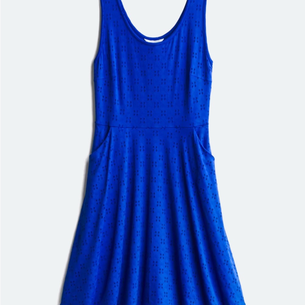Market & Spruce Blue ScoopNeck Dress